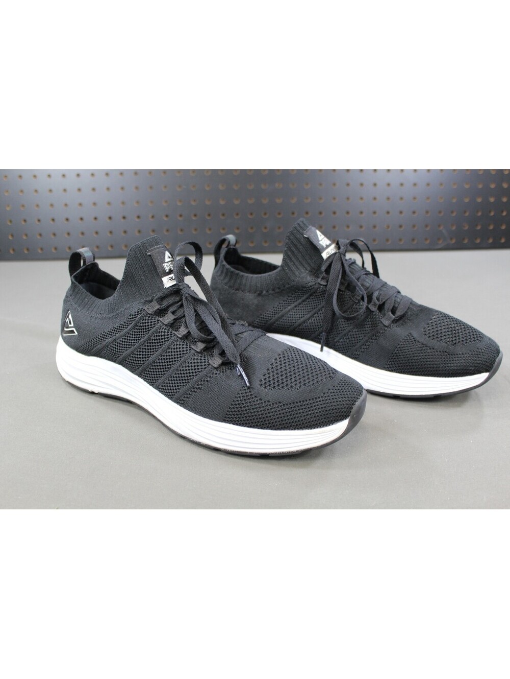 Peak Men's Black Knit Running Sneakers Size 12